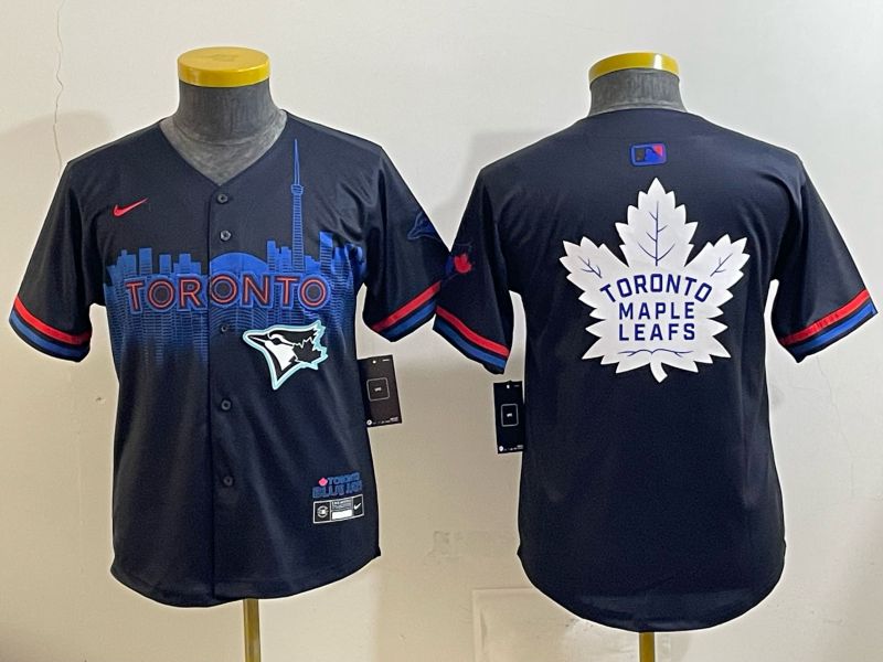 Youth 2025 Toronto Blue Jays Blank black Joint Name Nike MLB Jersey 013